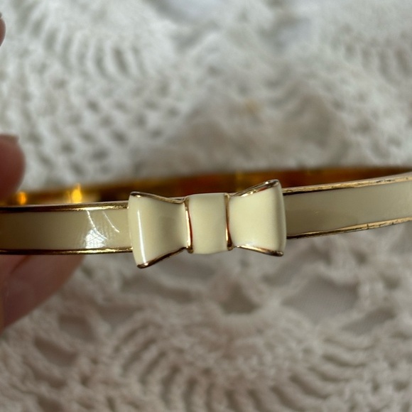 Kate Spade Gold and Cream Bow Bracelet - Picture 5 of 7